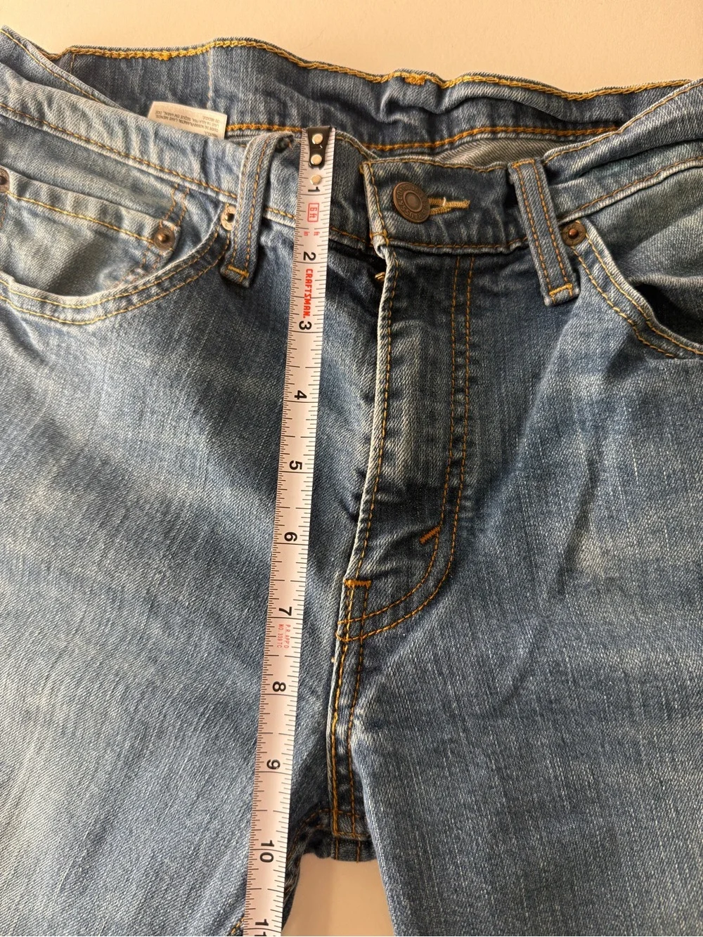 Levi's 33x32 Men's 511 Denim Slim Fit‎ Straight Jeans - Blue EUC